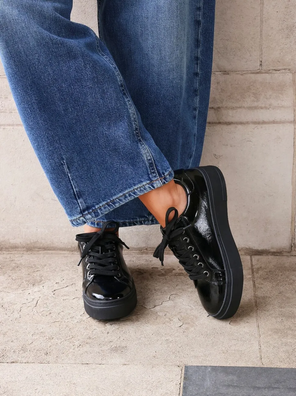 Linzi Reset Lace-Up Flatform Trainers