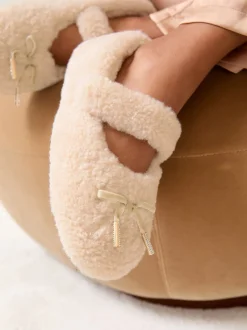 Lipsy Borg Mary Jane with Bow Detail Slippers