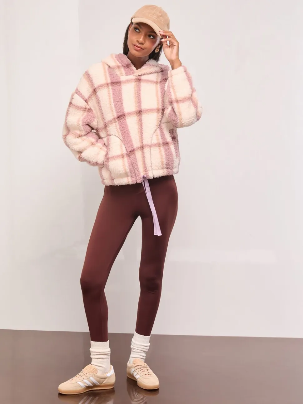 Lipsy Cosy Borg Hoodie