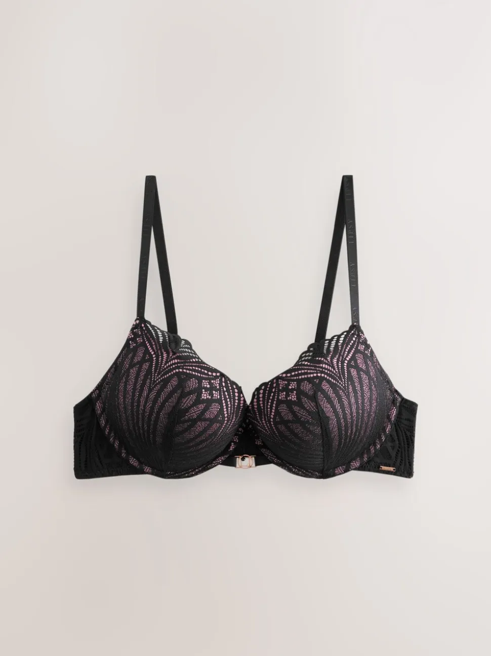 Lipsy Geo Lace Triple Boost Bra