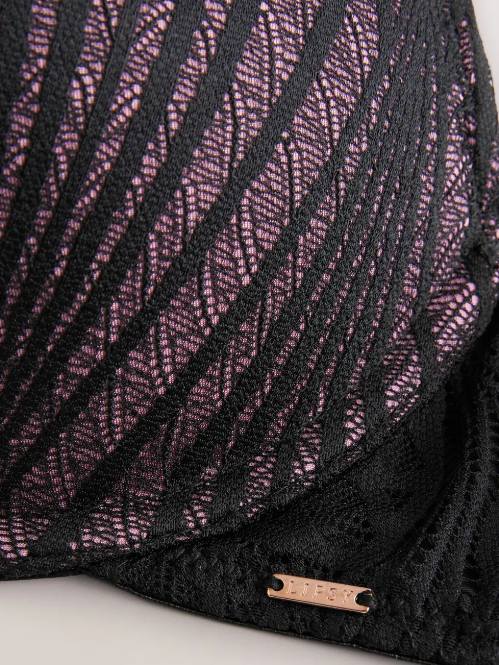 Lipsy Geo Lace Triple Boost Bra