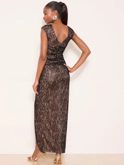 Lipsy Lace Inset Maxi Dress