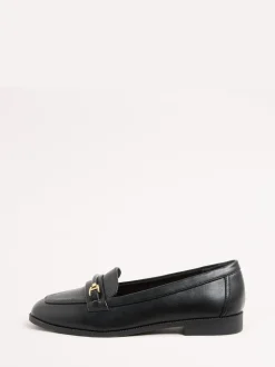 Lipsy Snaffle Bar Faux Leather Loafers
