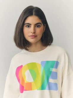 Little Bird by Jools Oliver Oversized Crew Neck Sweatshirt