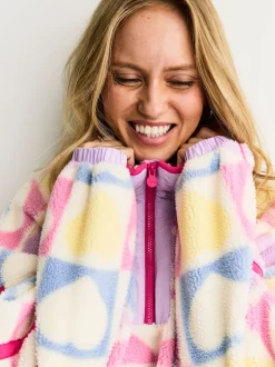Little Bird by Jools Oliver Heart Colourblock Borg Fleece