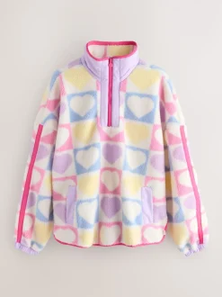 Little Bird by Jools Oliver Heart Colourblock Borg Fleece