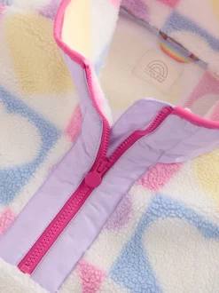 Little Bird by Jools Oliver Heart Colourblock Borg Fleece
