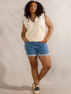 Live Unlimited - Curve - Denim short