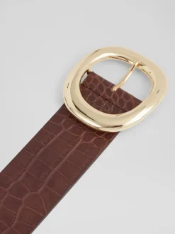 LK Bennett Croc Effect Bromley leren riem