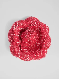 LK Bennett Red Cotton Corsage