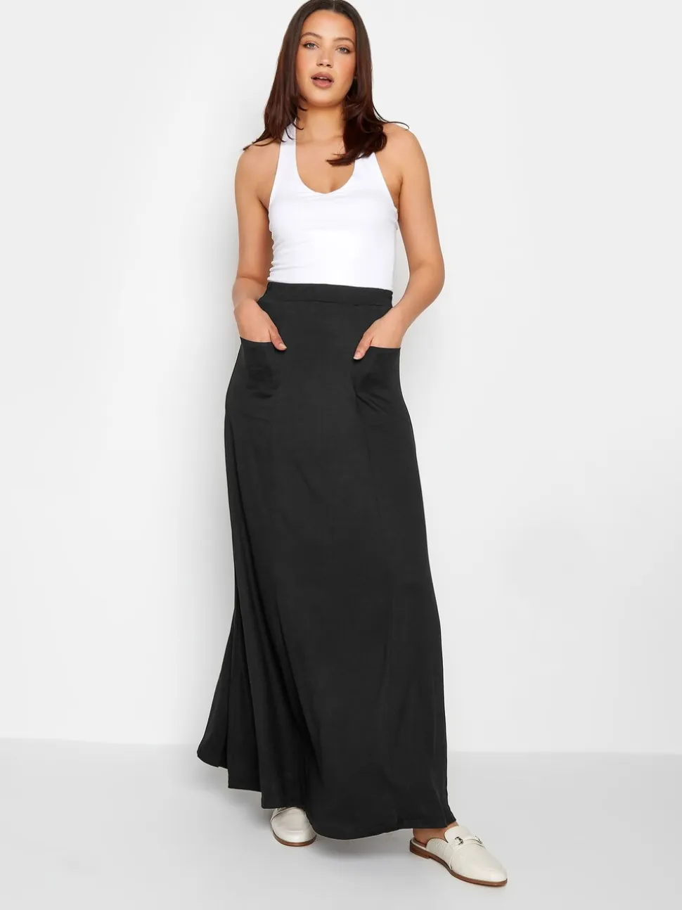 Long Tall Sally - Lange rok met aansluitende bovenkant en uitlopende onderkant