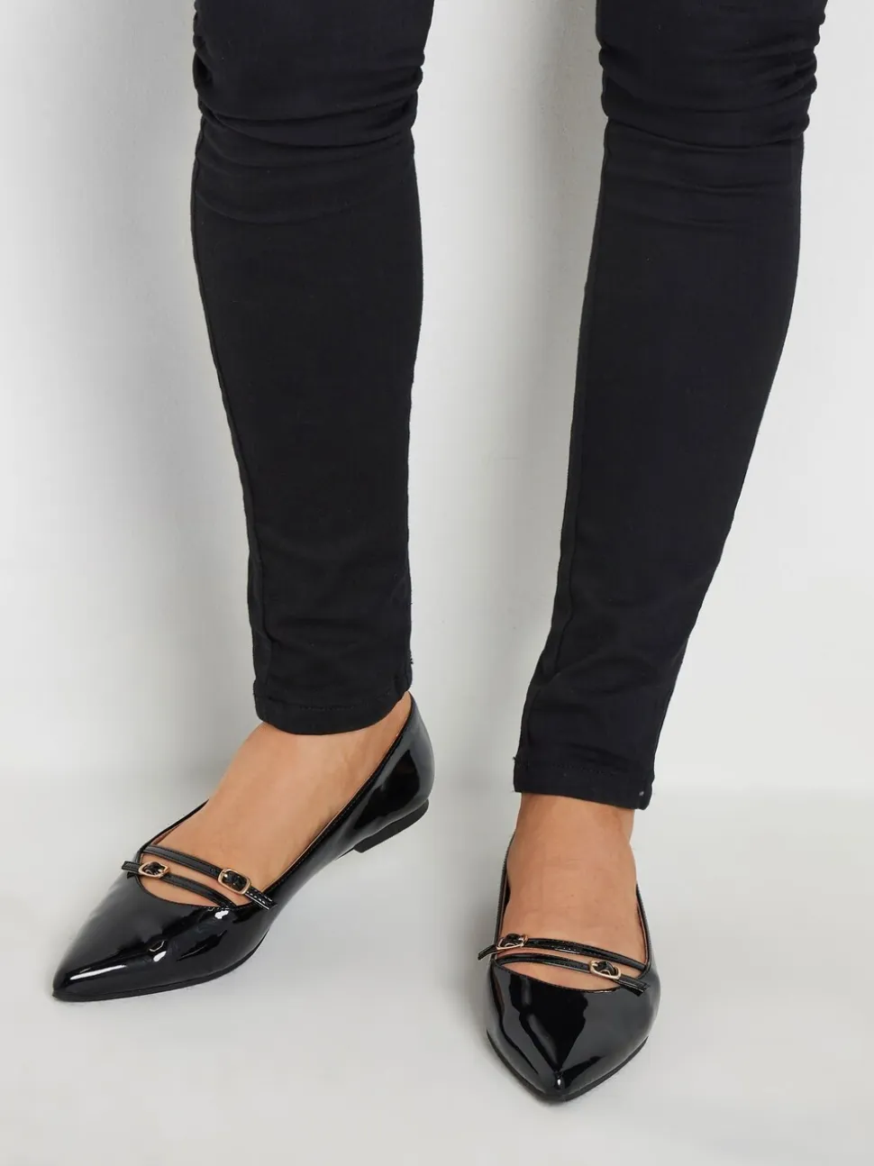 Long Tall Sally - Platte schoenen met meerdere bandjes