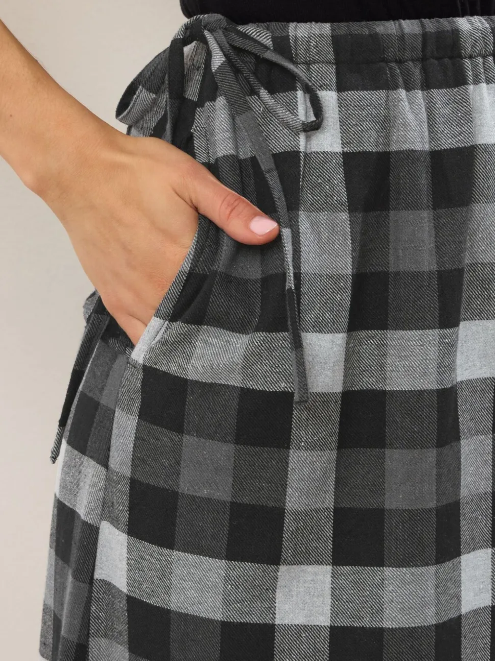 Long Tall Sally Check Maxi A line Skirt