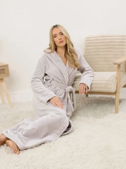 Long Tall Sally Cotton Touch Hooded Maxi Robe
