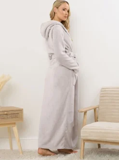 Long Tall Sally Cotton Touch Hooded Maxi Robe