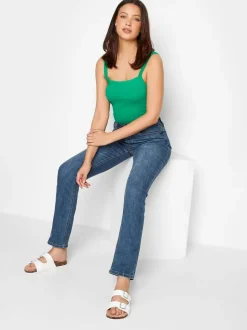 Long Tall Sally jeans van stretchdenim met rechte pijpen