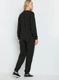 Long Tall Sally joggingbroek met trekkoord en boorden
