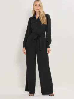 Long Tall Sally Long Sleeve Button Jumpsuit