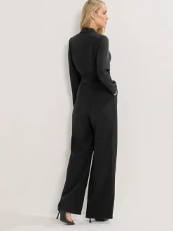 Long Tall Sally Long Sleeve Collar Jumpsuit