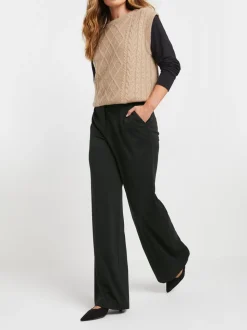 Long Tall Sally Premium ponté broek met wijde pijpen