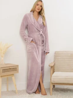 Long Tall Sally Ribbon Shawl Maxi Robe
