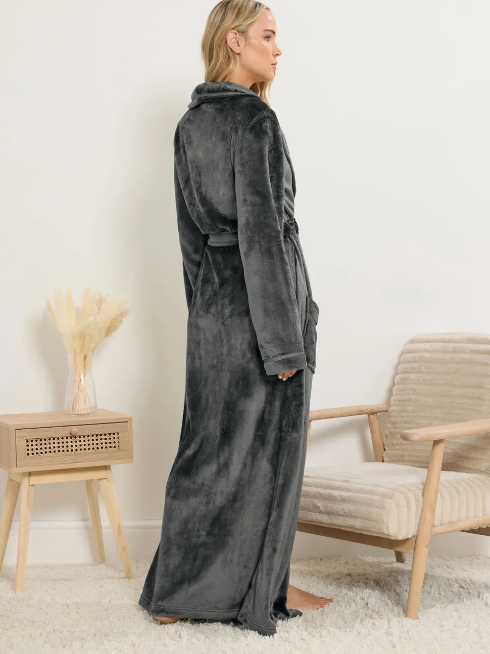 Long Tall Sally Ribbon Shawl Maxi Robe