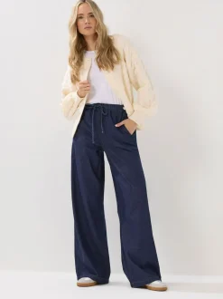 Long Tall Sally Tie Waist Wide Leg Jeans