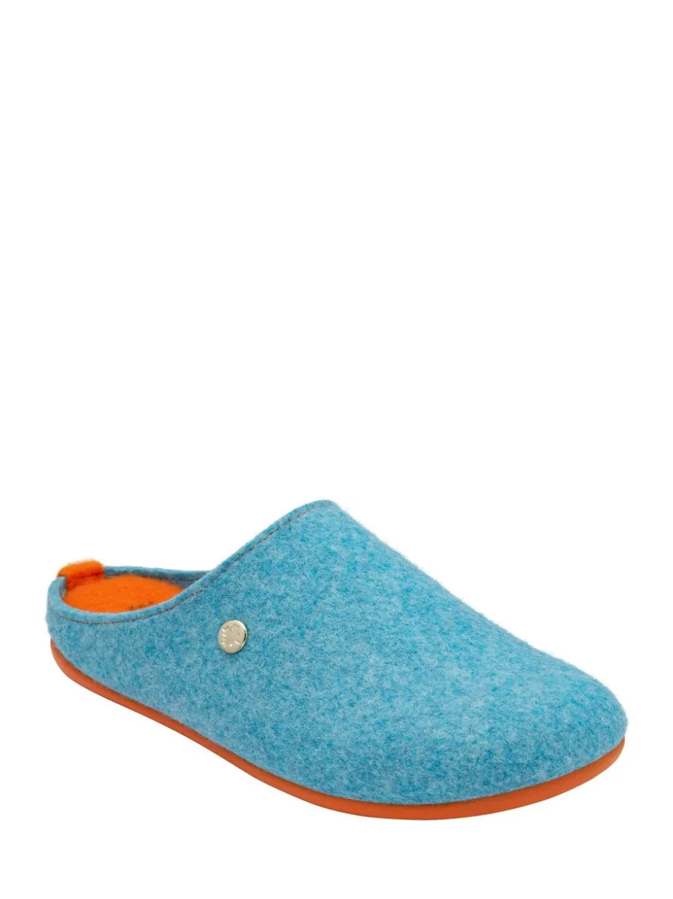 Lotus Textile Flat Mule Slippers