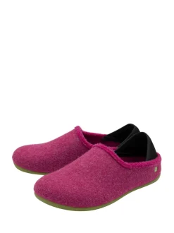 Lotus Textile Flat Slippers
