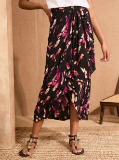 Love & Roses Midi Skirt