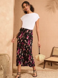Love & Roses Midi Skirt