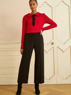 Love & Roses Wide Leg Crop Trousers