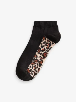 Luipaard - Footbed Trainers Socks 5 Pack