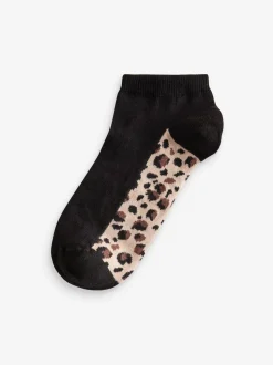 Luipaard - Footbed Trainers Socks 5 Pack