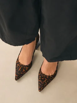 Luipaard - Leather Block Court Heels