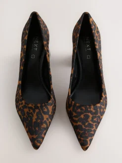 Luipaard - Leather Block Court Heels