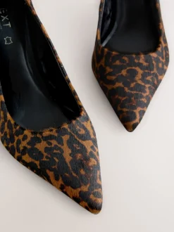 Luipaard - Leather Block Court Heels