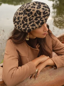 Luipaard - Love & Roses Beret Hat