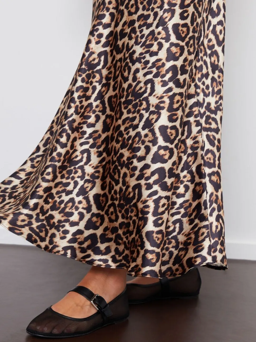 Luipaard - Threadbare - Maxi satijnen rok