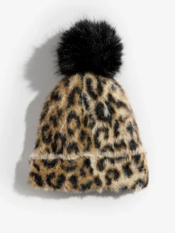 Luipaardprint - Love & Roses Cosy Pom Hat