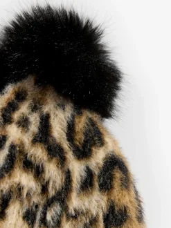 Luipaardprint - Love & Roses Cosy Pom Hat