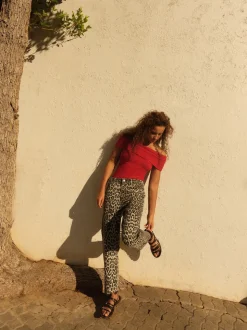 Luipaardprint - Straight Leg Jeans