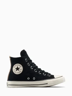 Luipaardprint zwart - Converse Chuck Taylor Suede All Over High Trainers