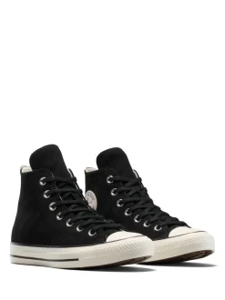 Luipaardprint zwart - Converse Chuck Taylor Suede All Over High Trainers