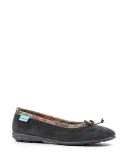 Lunar Bow Tartan Trim Pump Slippers