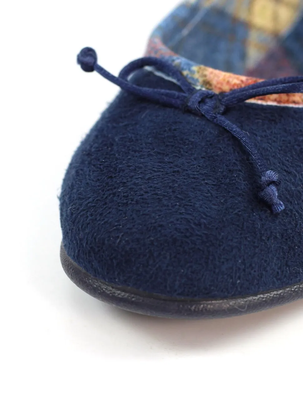 Lunar Bow Tartan Trim Pump Slippers