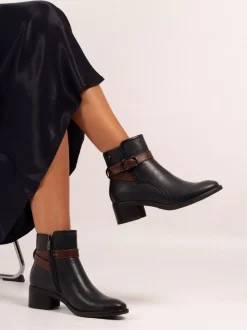 Lunar Cassie Low Heel Ankle Boots