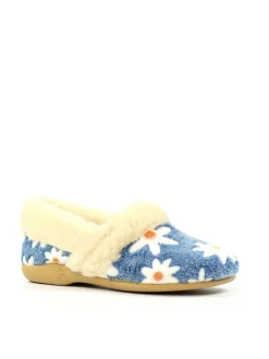 Lunar Ellis Daisy Detail Full Slippers