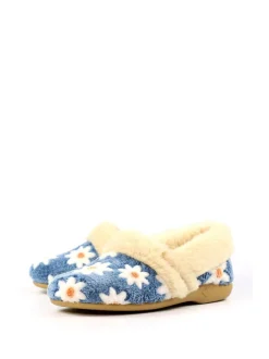 Lunar Ellis Daisy Detail Full Slippers
