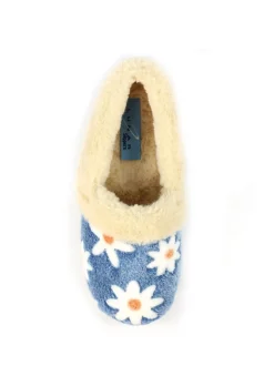 Lunar Ellis Daisy Detail Full Slippers